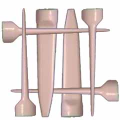 Wedge Tees, Golf Tee, Logo and Promotional Tees